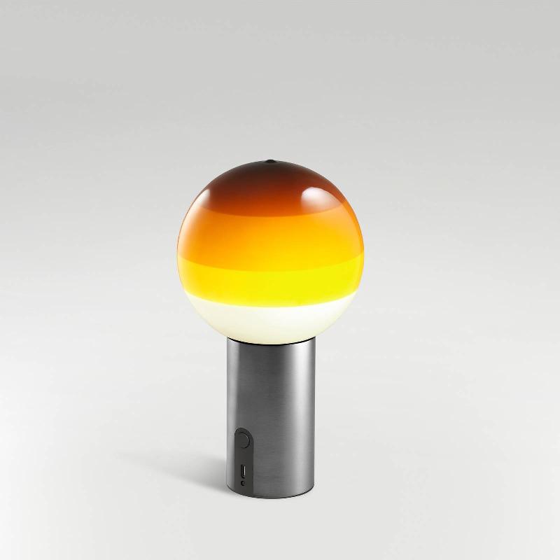MARSET DIPPING LIGHT LAMPE BATTERIE AMBRE/GRAPHITE
