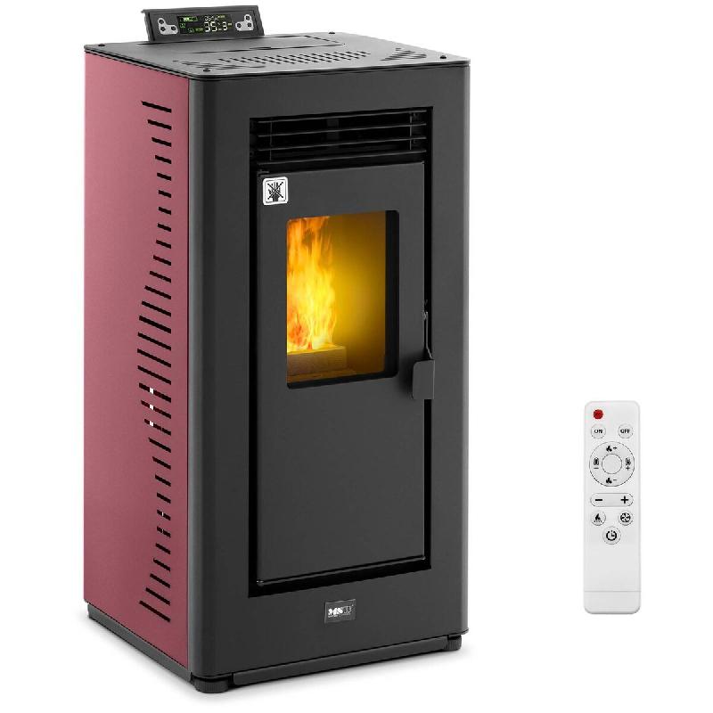 MSW - MSW MSW-PLT-9 Poêle à granulés 7.7 kW pour 50-225 m³ 5 niveaux Minuterie Chauffage à granulés Poêle à pellets - - 4062859188588_0