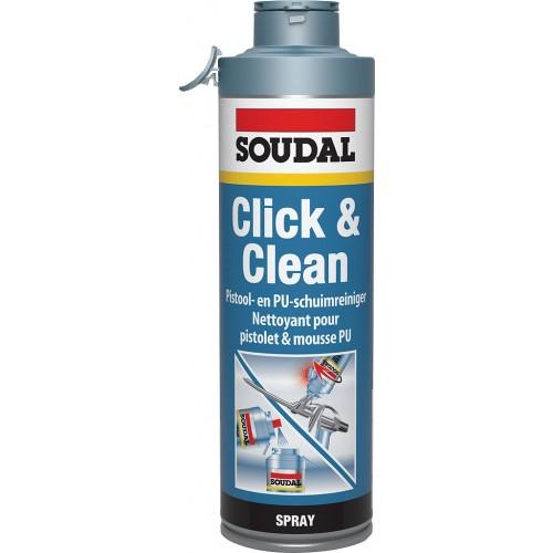 NETTOYANT MOUSSE PU CLICK & CLEAN - PISTOLETS CLICK & FIX - PAR 12 SOUDAL