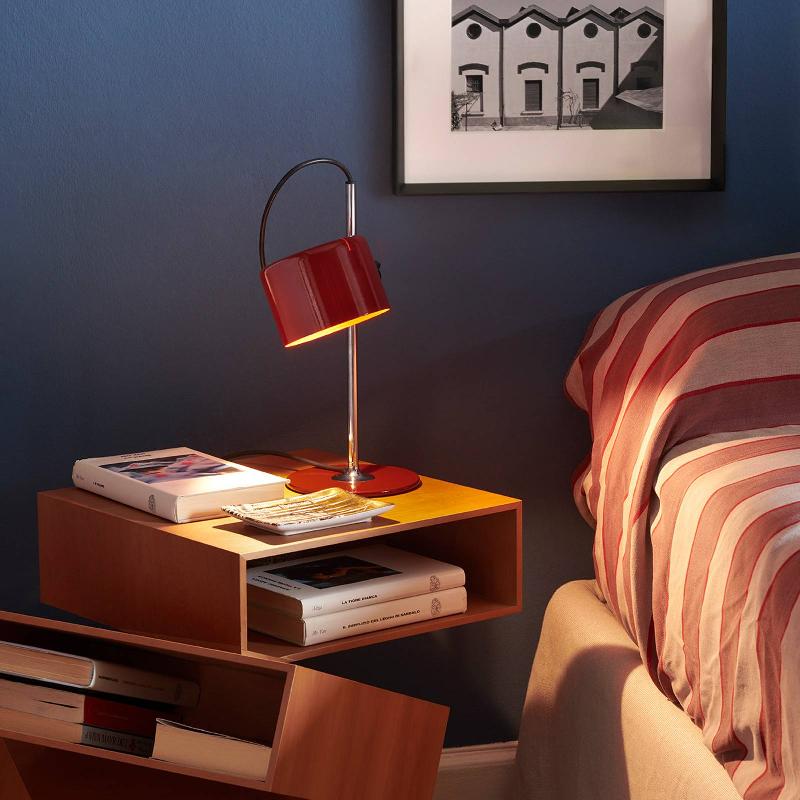 OLUCE MINI COUPÈ LAMPE À POSER LED, ROUGE