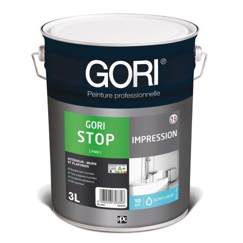 PEINTURE ACRYLIQUE - MURS ET PLAFONDS - ANTI-HUMIDITÉ - 3 L - GORISTOP GORI