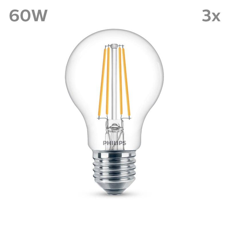PHILIPS AMPOULE LED E27 7W 850LM 4 000K CLAIRE X3