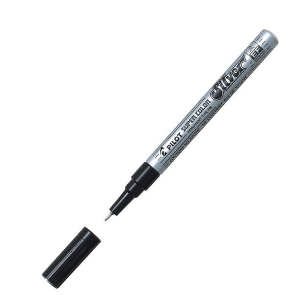 Pilot Marqueur permanent Pointe extra fine Argent - argenté 002451_0