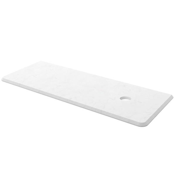 PLAN DE TOILETTE UNIIQ 1200 GAUCHE CALACATTA POUR PLAN VASQUE À POSER 1210 X 22 X 460 MM - SALGAR 85171