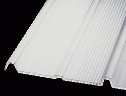 Plaque polycarbonate alvéolaire 16mm - Coloris - Clair, Epaisseur - 16 mm,  Largeur - 98 cm, Longueur - 2 m