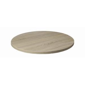 PLATEAU DE TABLE ROND OU CARRÉ FINITION CHÊNE CLAIR 600MM OU 680MM 680MM ROND