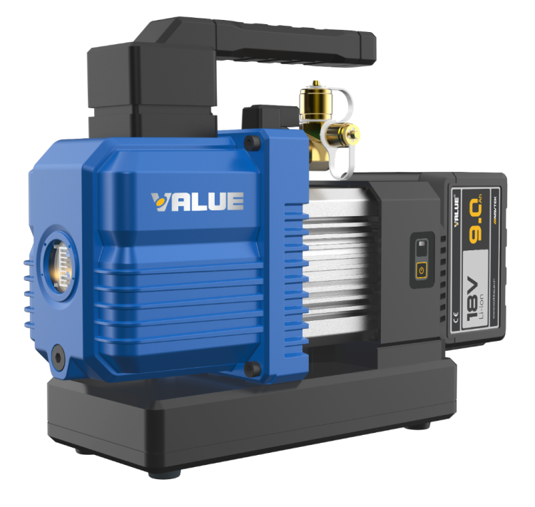 Pompe à vide sans fil 114 L/min en mallette métal - 2 batteries et 1 chargeur - R32_0