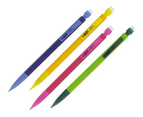 LOT DE 12 - PORTEMINE JETABLE MATIC FUN BIC POINTE 0,7 MM HB COULEURS ASSORTIES