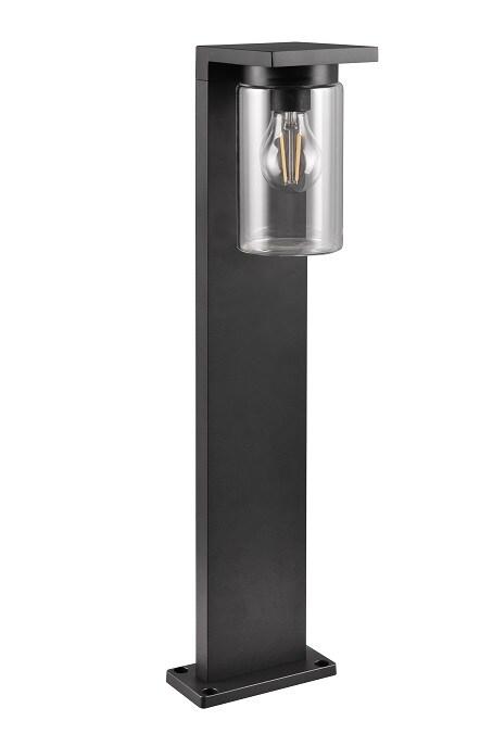 Potelet extérieur 1xE27, IP44, détecteur, noir mat - Trio - Ardila - noir 4017807564082_0