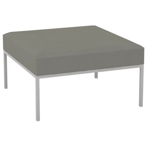 POUF ATRIUM ENDUIT PVC TAUPE - QUADRIFOGLIO