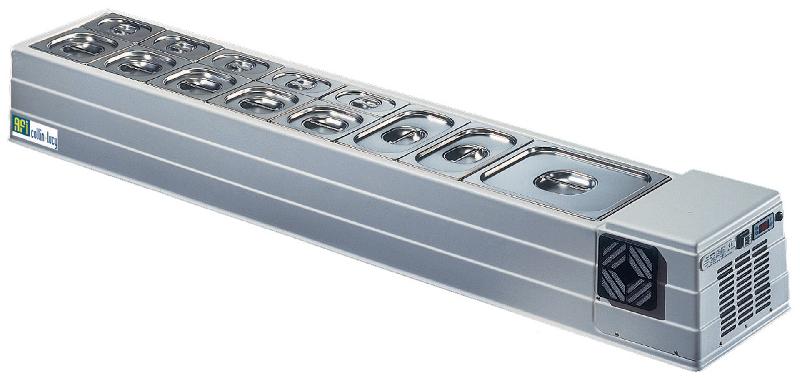 Présentoir réfrigéré mixto pour bacs gn 1/4 de 150 mm série eco 1830x330x230 - PR9/4_0