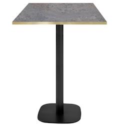 Restootab - Mange-debout 60x60cm - modèle Round cladeira chants laiton - marron TB-ROUFF-6060M-CALD-LAI_0