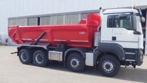 Roc-Line - Bennes rondes Forez Bennes - Capacité 32t avec portes hydrauliques et caisse 13,6m3_0