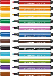 STYLO FEUTRE TRIO SCRIBBI, BLEU - LOT DE 10