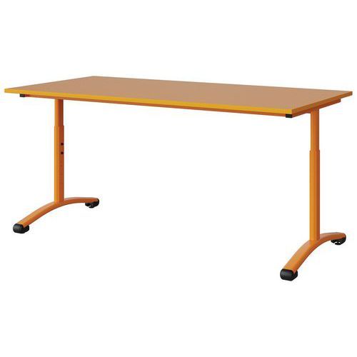 TABLE MALIBU 160X80 T3/T6 DL ST ABS ORANGE U340/ORANGE 1028