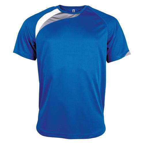 TEE-SHIRT WAVE PES ROYAL/BLANC/GRIS