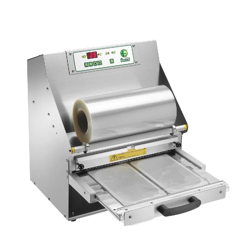 Thermoscelleuse automatique 6-8 cycles par minute. Puissance 2HP. Bobine 380 mm. Moule exclu. Dimensions mm 46x51x55,5(h). FIMAR modèle TS3A - 4132_0