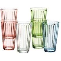 VERRE À LONG DRINK 'LAWE', 400 ML, SMOKE - LOT DE 2