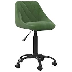VidaXL Chaise De Salle à Manger Vert Foncé Velours - vert 335363_0