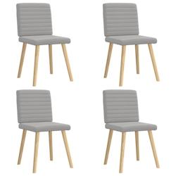 VidaXL Chaises à Manger Lot De 4 Gris Nuage Tissu - gris 8721158567284_0