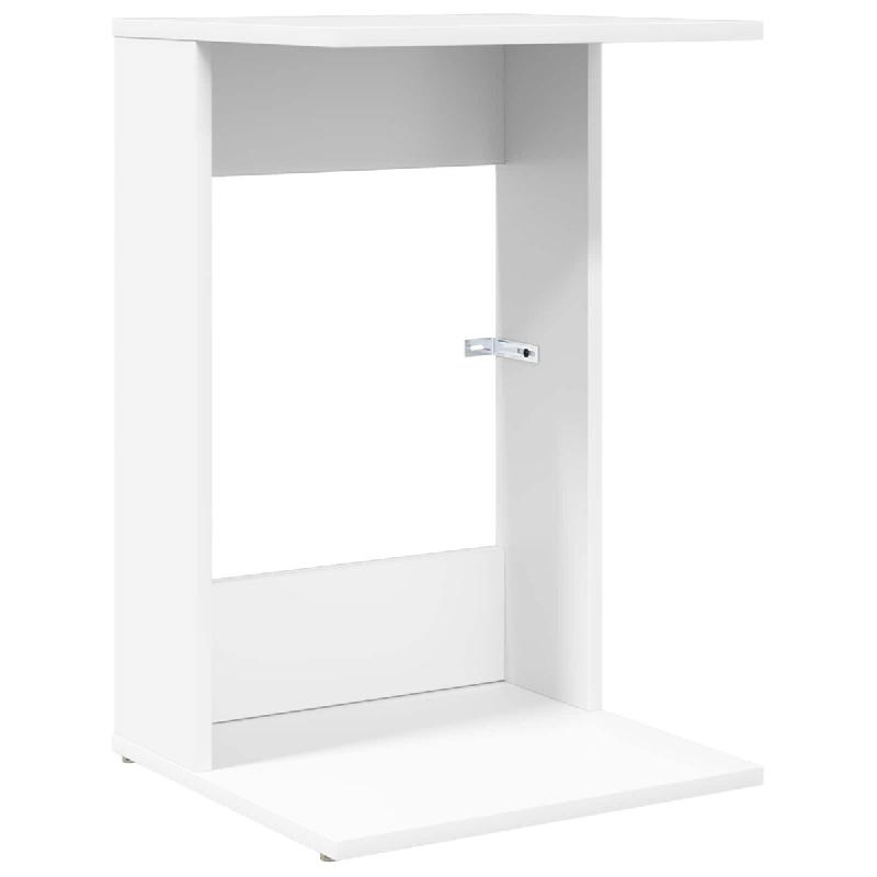 VidaXL Table d'appoint Blanc 40 x 38 x 62,5 cm Bois d'ingénierie Modèle Balcon Equinoxe Prime - 8000364_0