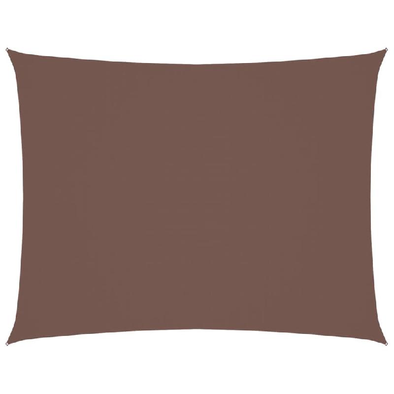 VidaXL Voile de parasol tissu oxford rectangulaire 2x3,5 m marron Modèle Terrasse Contour - marron 135806_0
