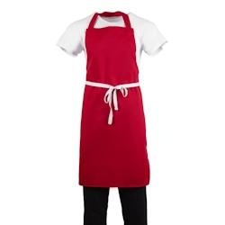 Whites Chefs Clothing Tablier bavette Whites rouge - BB466_0