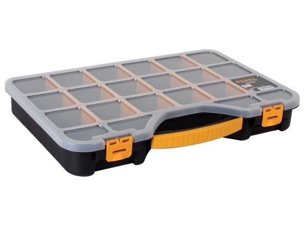 Boîte de rangement 24'' Perel OMR24 - 18 compartiments modulables - 510 x 347 x 71 mm_0