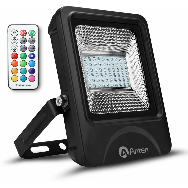 Spot Projecteur LED RGB 50W IP65 16 couleurs éclairage extérieur télécommande 