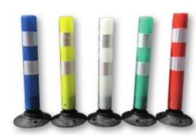 Balise articulée de jalonnement en polyéthylène sur 360° - Fixation rapide et adaptable - Hauteur jusqu'à 1000 mm_1