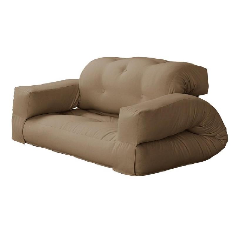 CANAPÉ FUTON STANDARD CONVERTIBLE HIPPO SOFA COULEUR MOCCA_0
