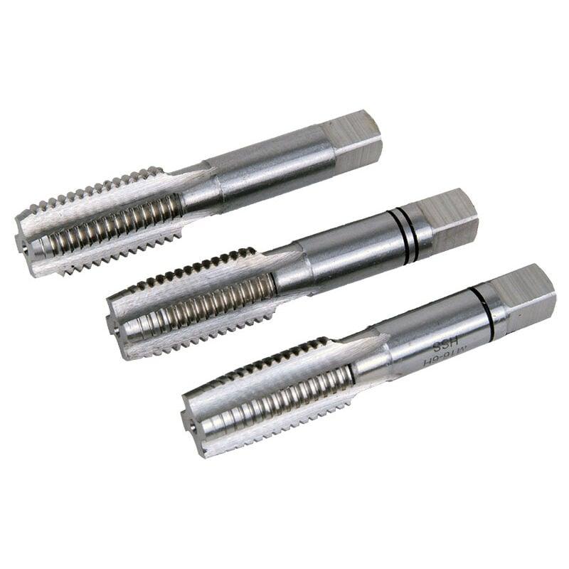 Taraud Manuel M3 X 0,6 H2 - Alliage Acier 9CrSi - Longueur 50 Mm - Pour Filetage Métrique Droit