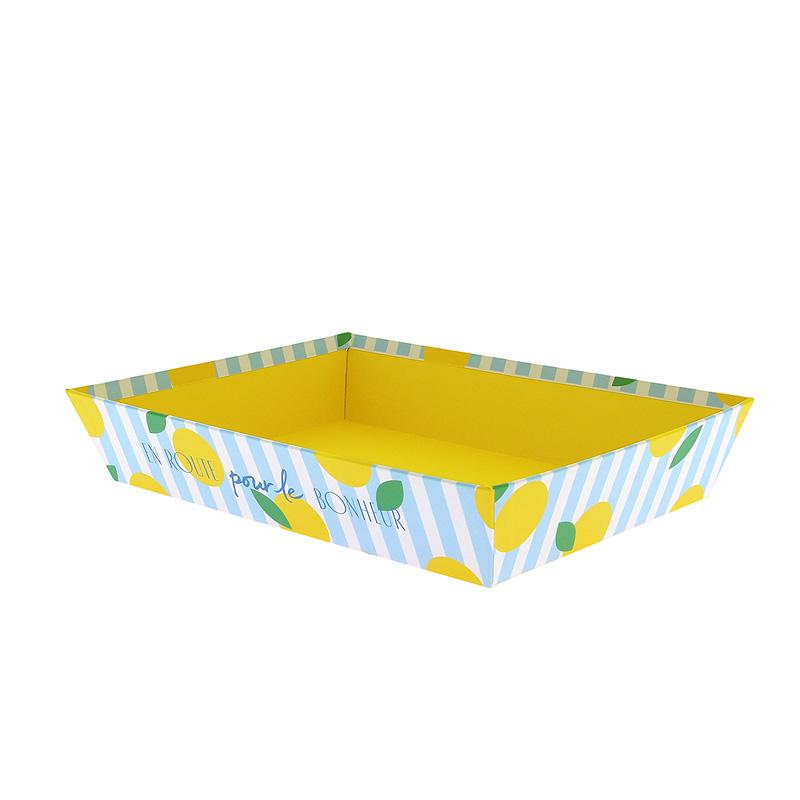 Corbeille carton rectangle Bonheur 26x20 -_0