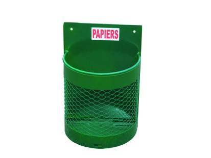 Corbeille publique en métal Lima - 30 litres - avec inscription 