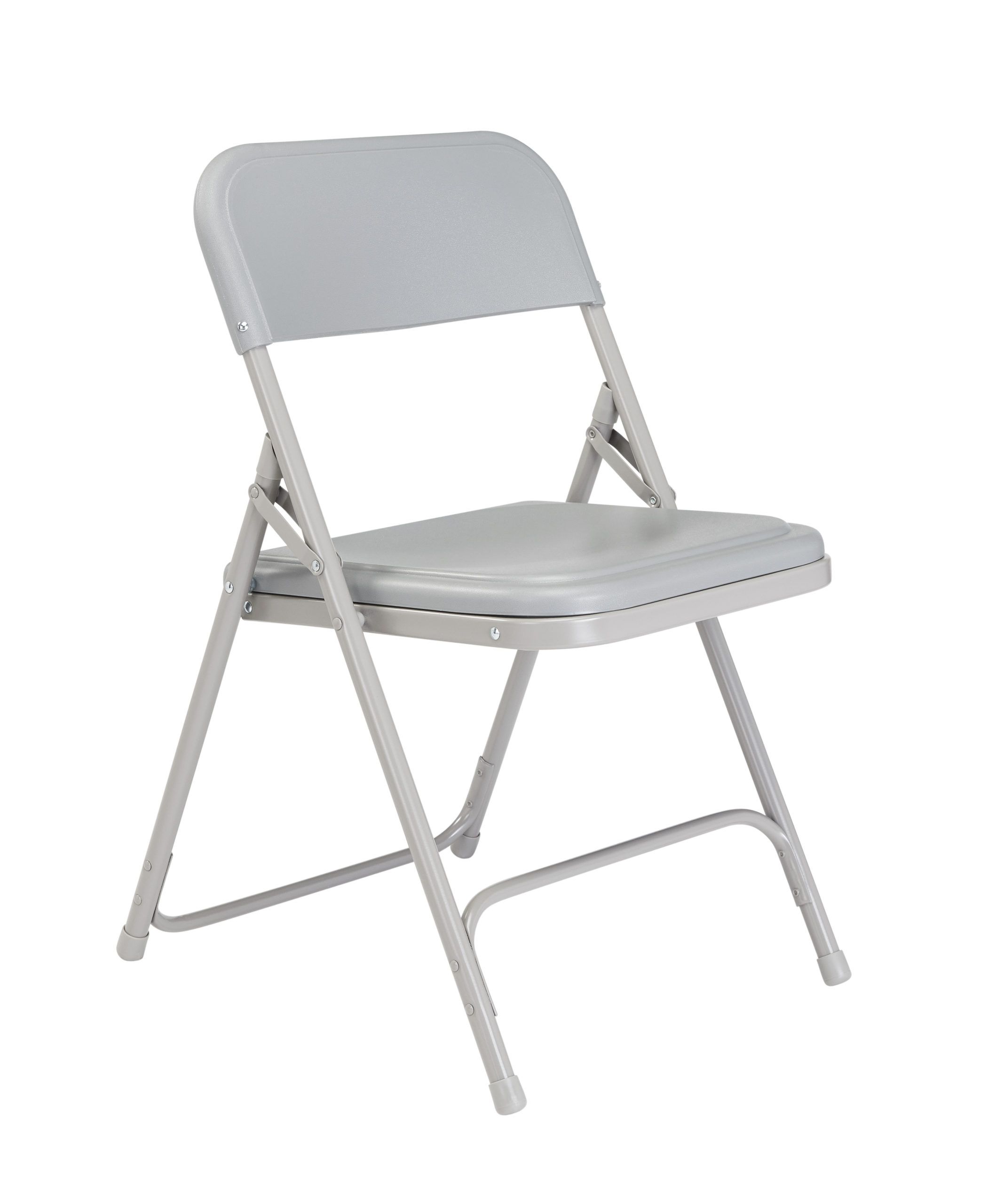 NPS-802 - Chaise pliante en polypropylène gris pâle - structure en acier - usage commercial_0