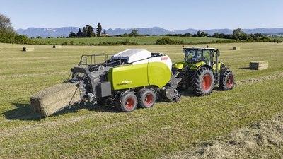 Presse à balle parallélépipédique Claas Quadrant 5300 - gros débit et densité optimale avec 46 coups de piston par minute_0