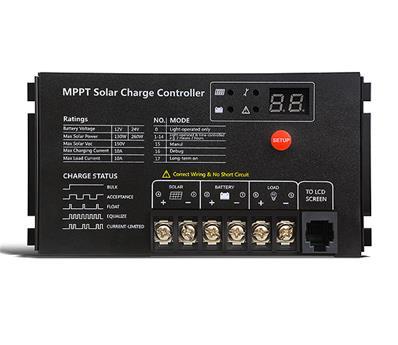 Régulateur de charge solaire 10a MPPT 12/24v SRNE_0