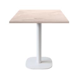 Restootab - Table 70x70cm - modèle Round blanc chêne bosco - marron TB-ROU1-7070M-CH.BOS_0