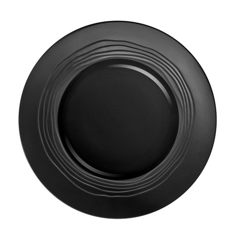 ASSIETTE PLATE ESCALE NOIR 27.5 CM