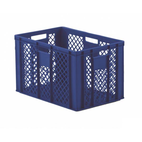 Bacs alimentaires ajourés 600x400 mm - Hauteur 410 mm - 80L - Bleu - Marque Rolléco_0