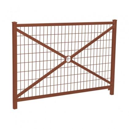 Barrière Orléans - acier 80x40 mm - longueurs 1080 et 1580 mm - hauteur 1165 mm_0