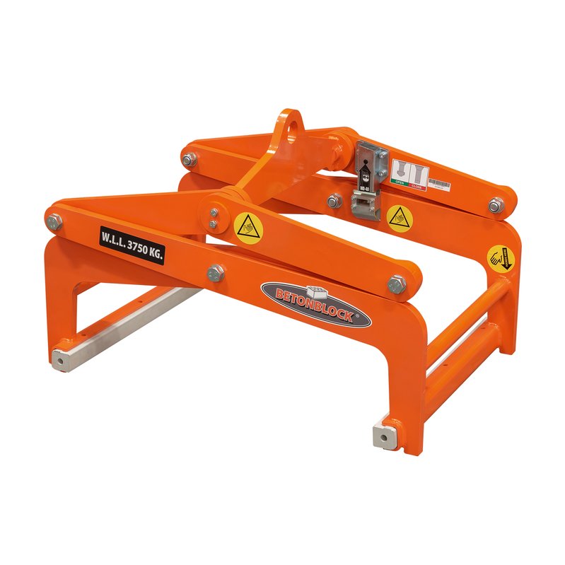 CL80 - Pince de levage pour blocs de béton - Betonblock - capacité 3750 kg - largeur 40 à 80 cm_0