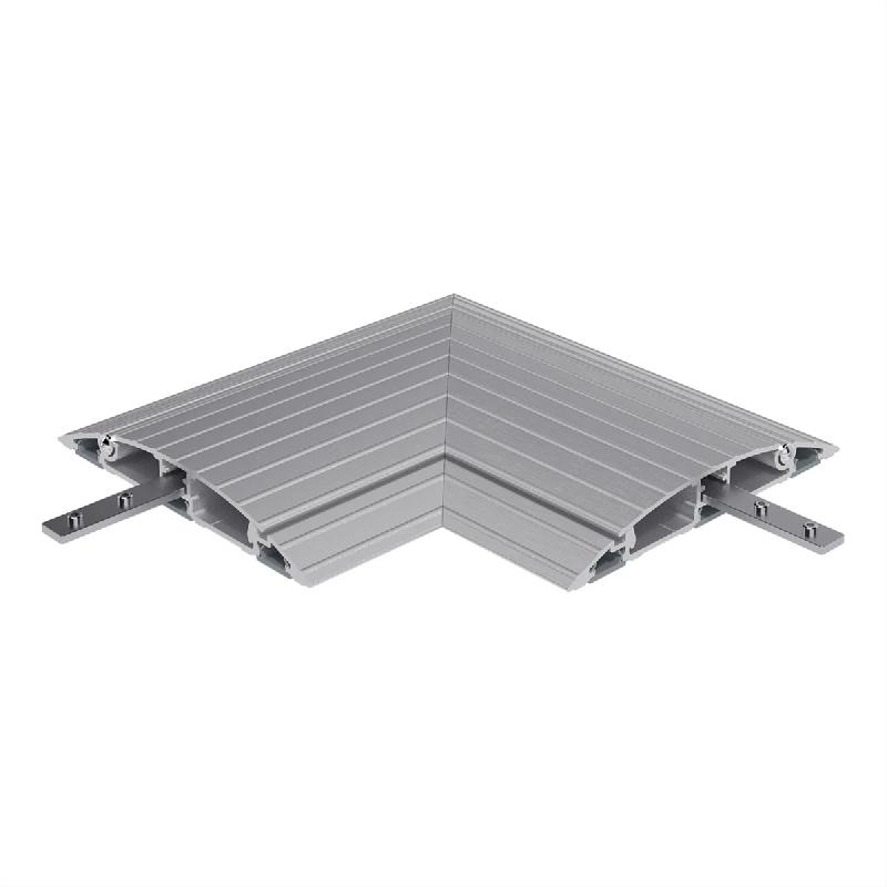 DATAFLEX Addit protège-câbles, connexion d'angle 482, argent_0