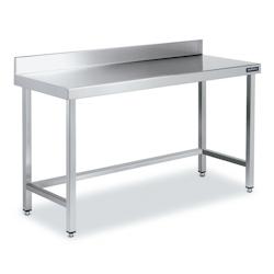 Distform Table Adossée en Inox avec Renforts Profondeur 700 mm Acier inoxydable 1100x700x700x600mm - 641094036287_0