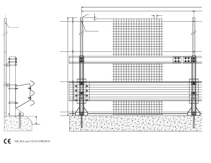 H2-W4 3 ondes WF LM - Glissière de sécurité Marcegaglia Buildtech - Barrières pour terre-plein central et bordure pont_0