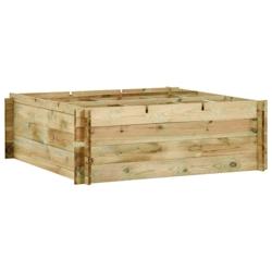 Helloshop26 - Jardinière pour légumes bois de pin imprégné 120 x 120 x 40 cm 02_0000837 - 3000071701537_0