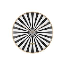 Horloge en métal Candy Swirl Dome noir Karlsson - noir 8714302751226_0