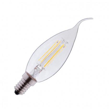 Ampoule LED fil COB coup de vent E14 - 4W - 4000°K - claire - en boîte_0