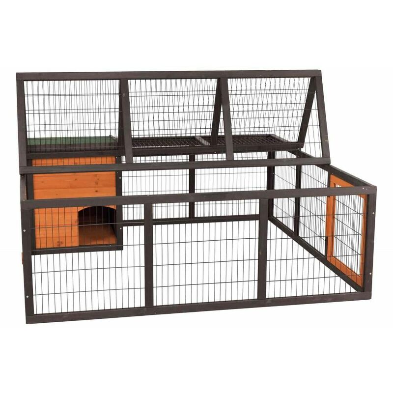 Cage Clapier enclos extérieur pour lapins. Modèle 043 étable du roi - bois  de pin