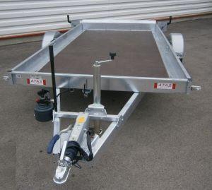 Plateau abaissable nu - 350x180 cm - 1500 kg PTAC - 1 essieu - Lider_0